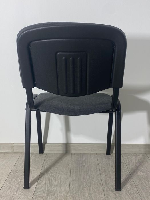 4 Buc. Scaun Vizitator, Conferință; Structură Metalică, Stivuibil