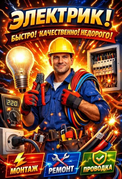 Услуги Электрика Надёжно Быстро и Качественно