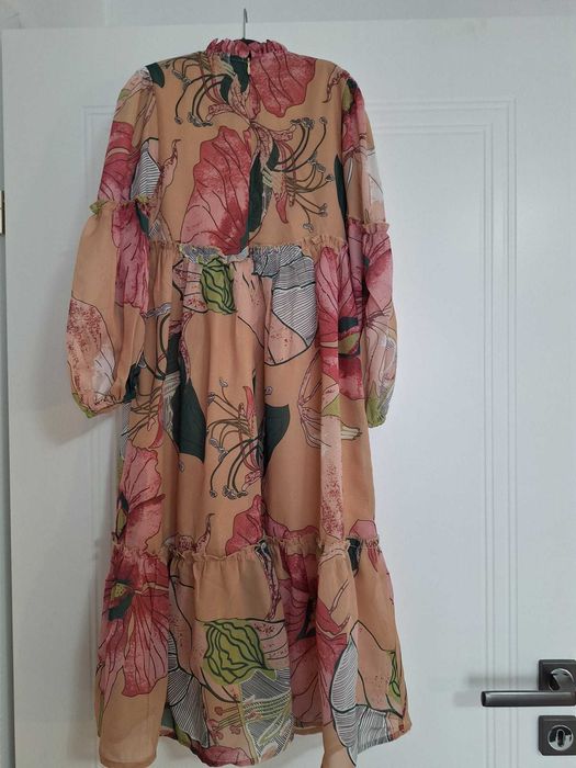 Rochie mid-maxi cu maneca lunga, pentru fete, 7 ani