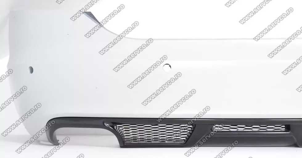 Prelungire spoiler tuning sport bara spate Audi A6 C6 4F ABT Sedan S line RS6 S6 2004-2008 ver. 2