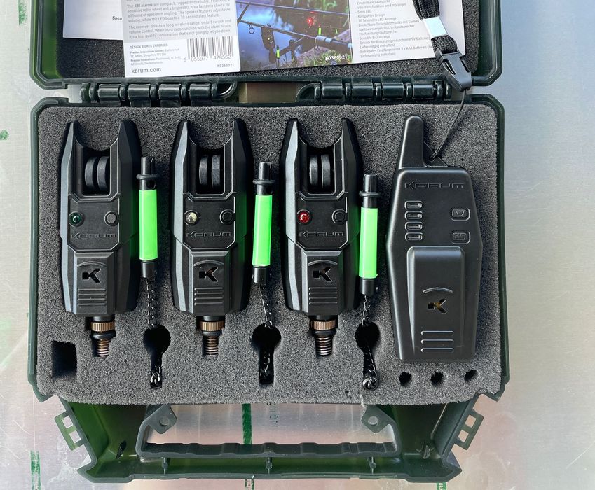 Комплект сигнализатори Korum KBI-R Bite Alarm Presentation Set 3+1
