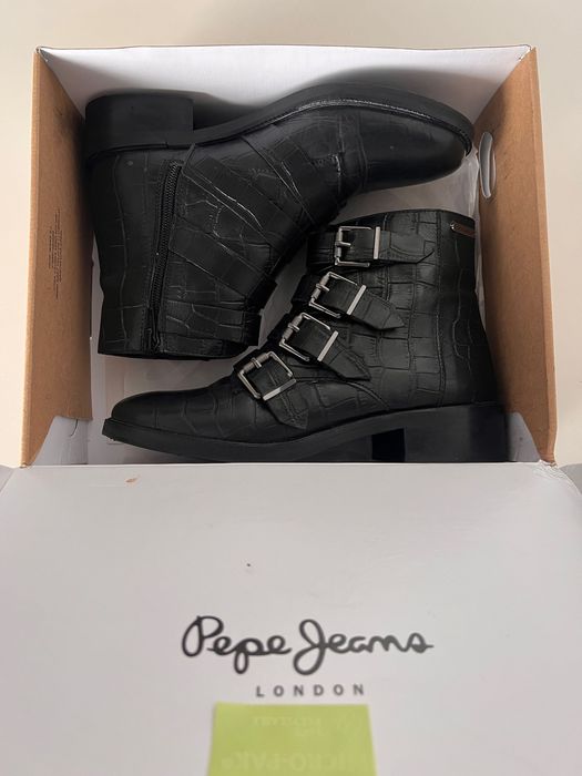 Боти от естествена кожа Pepe Jeans