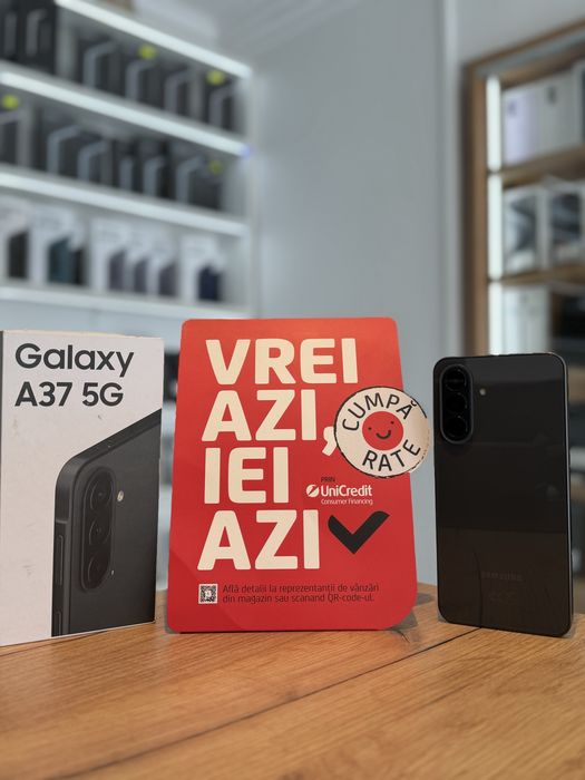 Samsung A37 128Gb Charcoal/Baterie 100%/Garantie 12 luni @atsgsm.ro
