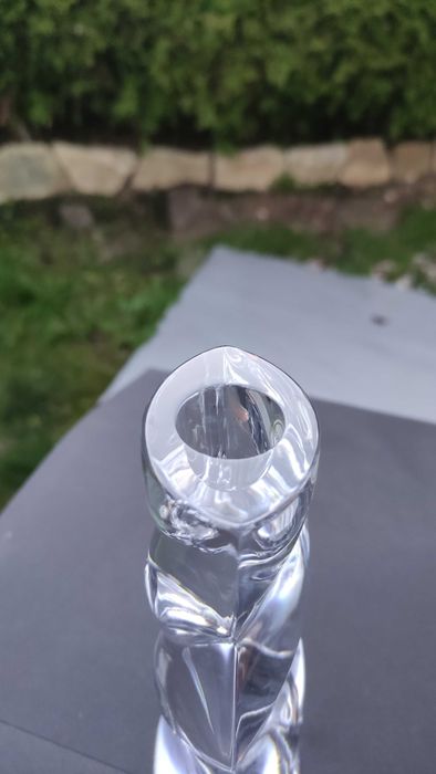 Rogaska Словения два масивни свещника от оловен кристал 1930 г