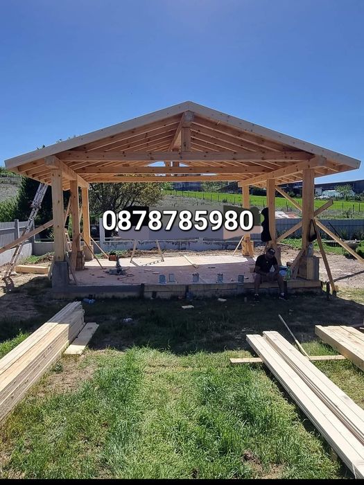 Дървени навеси и тераси