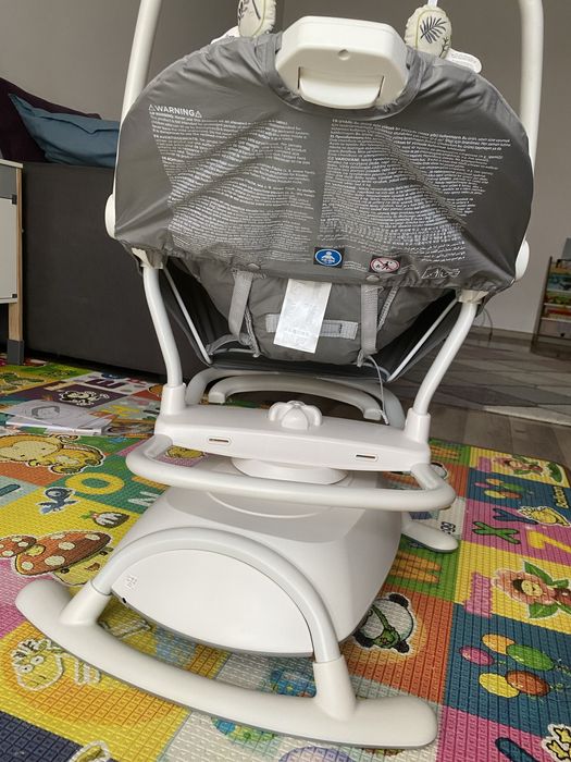 Leagan si balansoar Joie Sansa 2 in 1 Fern, rotativ, Gri