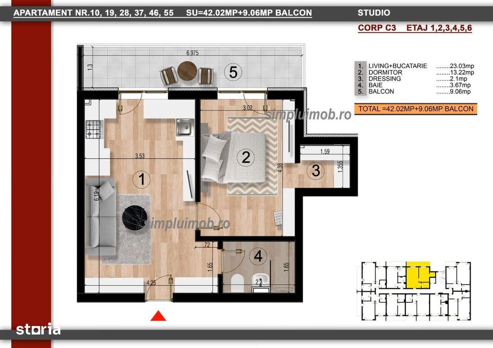 Finalizat - Apartament 2 Camere Bloc Nou Metrou Berceni
