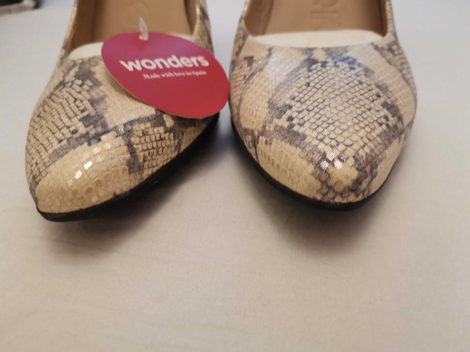 Pantofi Piele Naturala Wonders 37 Spania
