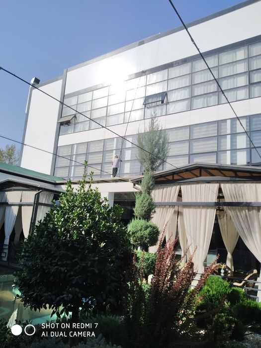 Мойка окна фасад чистка