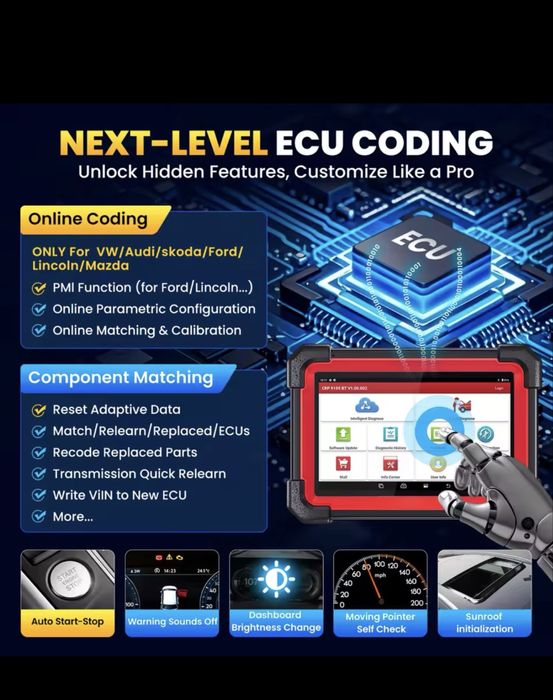 Tester Diagnoza Launch X431 Pro Elite 2 ani Update! CanFD DoiP Nou!