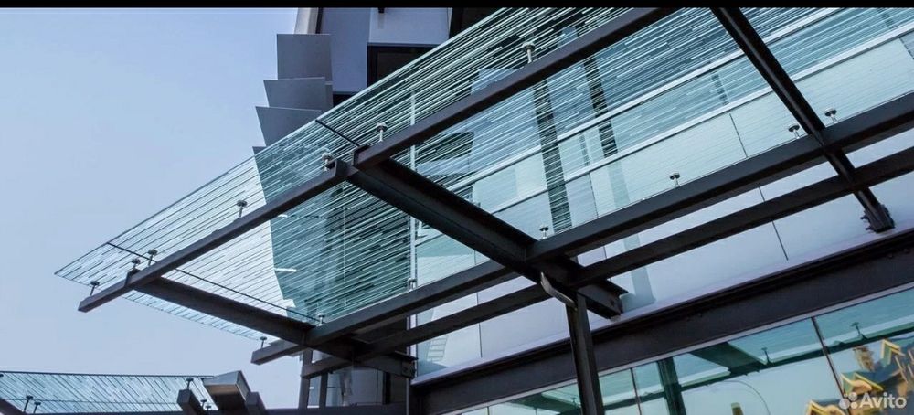 Козырек стеклянный