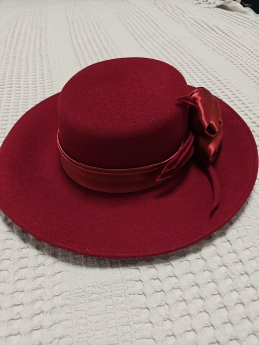 Pălărie dama 56 rosie