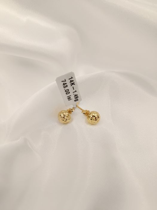 Cercei Aur 14K/585.  1,49 gr