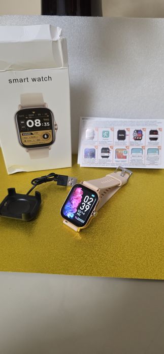 ‼️Smart Watch Auriu cu Bluettoth ‼️