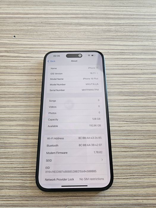 iPhone 16 plus 128GB / Garantie apple