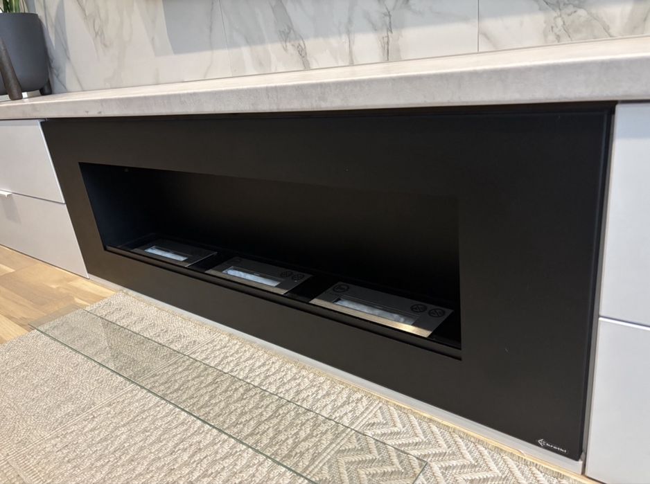 Semineu flacara bioetanol 120 x 40 incastrabil