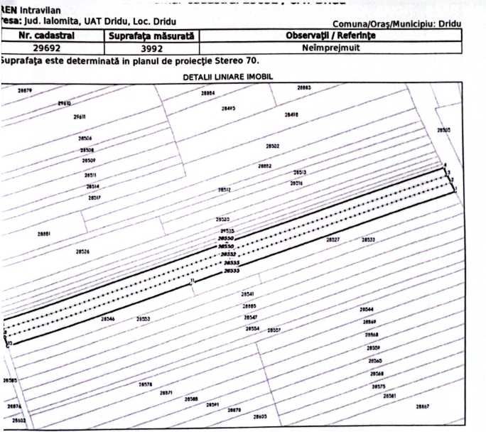Teren intravilan Dridu Ialomita