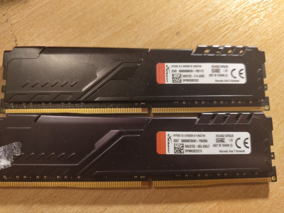 DDR4 HyperX Fury 8GB 2x8