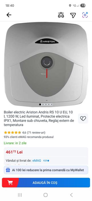 Boiler bucătărie