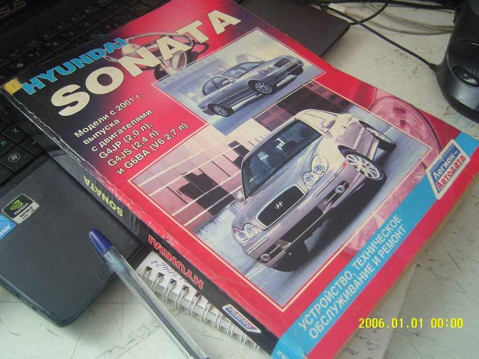 Руководство (Книга) по эксплуатации и ремонту Hyundai Sonata c 2001 г.