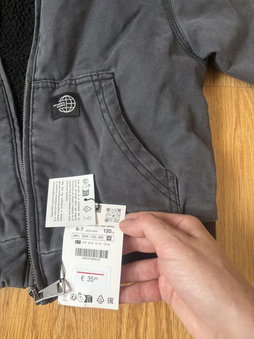Geaca zara 6-7 ani culoare gri inchis