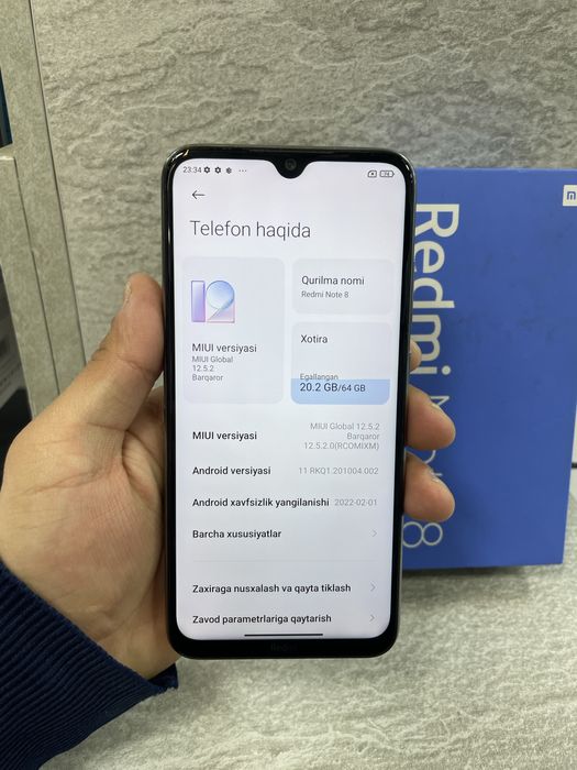 Redmi not8 64 gb arzon