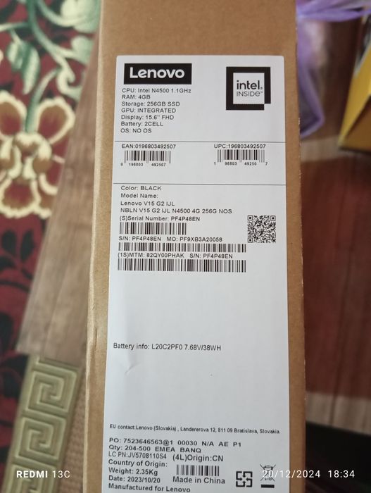 Noutbuk yangi ishlatilmagan