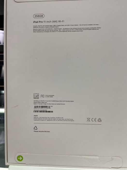 Apple iPad Pro M4 (11 dyuym), Space Black, 2024 narxi :949