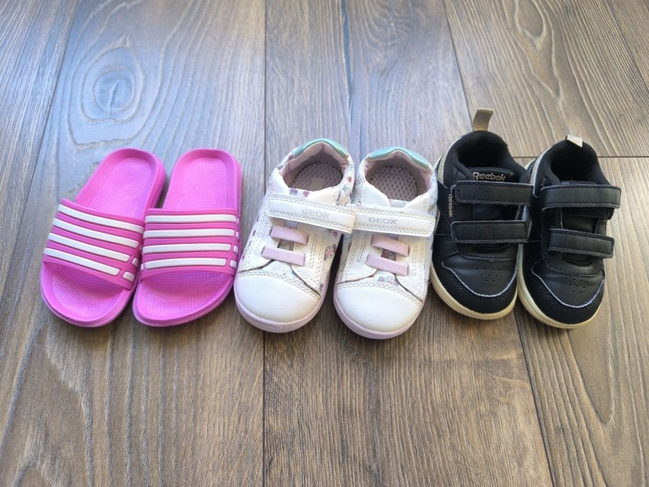 Детски маратонки Reebok, Geox + пантофи и джапанки