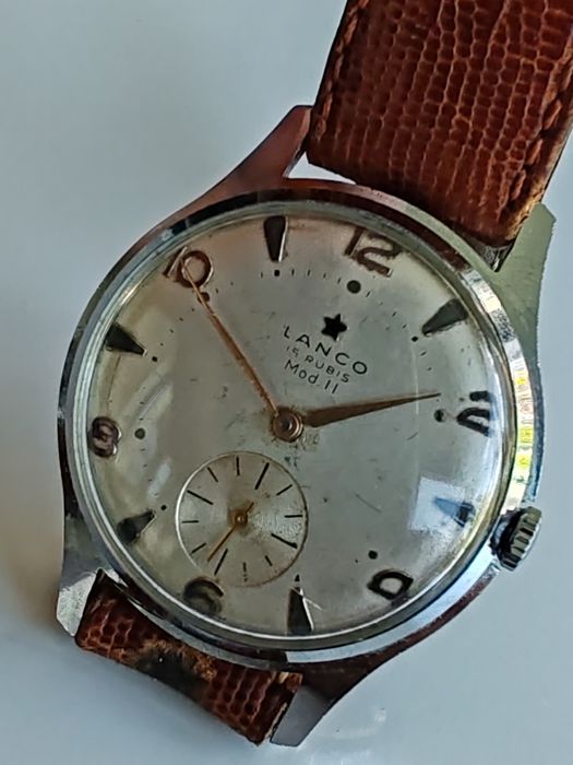 Ceas Lanco Mod Il Int. Manuala 37 mm Funcționează excelent!