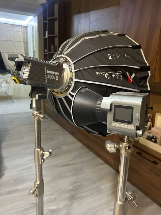 Amaran 200xs, Amaran 60d, 2 ta stoyka temir, soxtbox