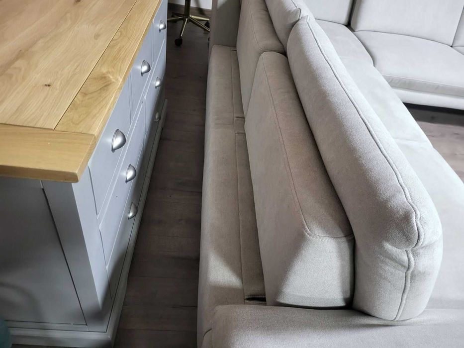 ПРОМОЦИЯ!!! Сиво-бежов ъглов диван от плат Dieter Knoll ZE-EM20075