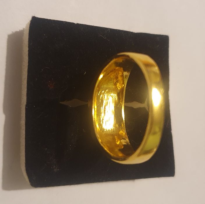 inel de lux suflat cu aur