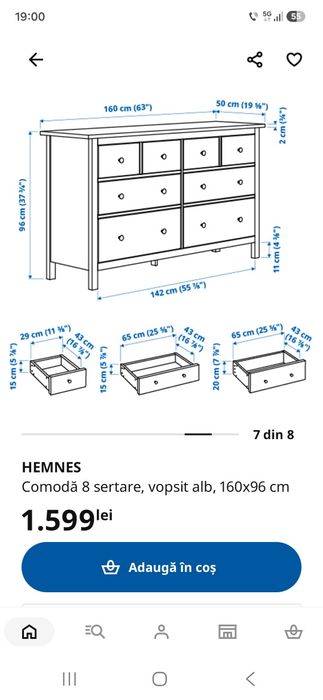 Comoda Hemnes Ikea