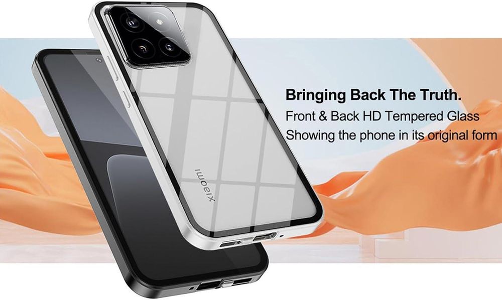 Двоен Магнитен Кейс за Xiaomi 14 със защита на камерите