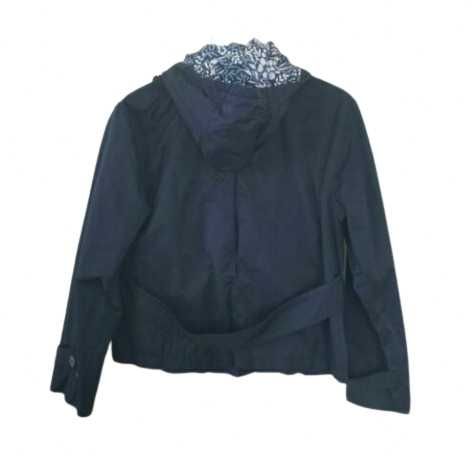 Marc Jacobs Яке за Дъжд Парка с Качулка Тъмно Синьо Размер М