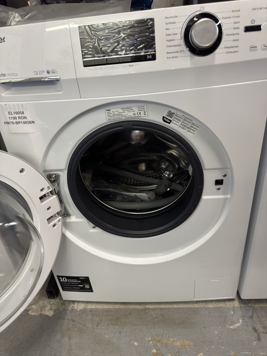 Mașină de spălat rufe 7kg Haier HW70-BP14636N, factura si garantie 12 lunu