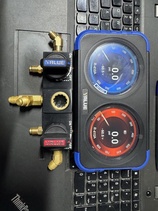 Baterie digitala manometre value vrm2-x freon geanta nou cu tva