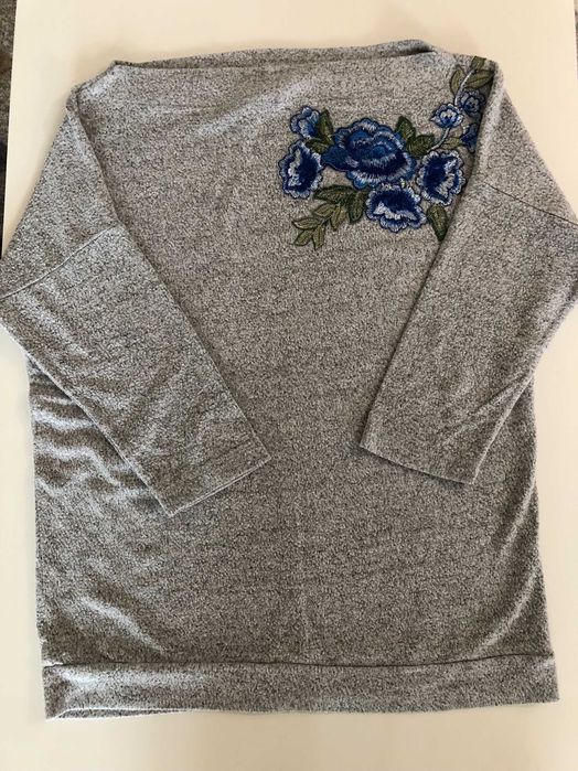 Дамска памучна блуза с 3/4 ръкав Reversed - размер S