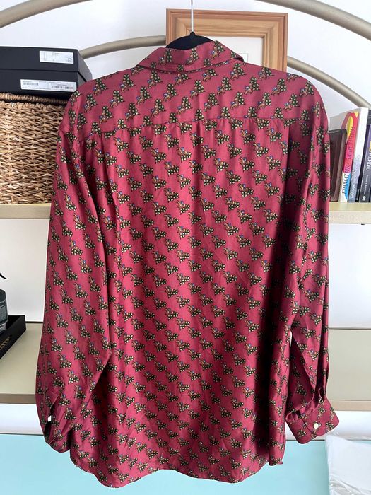 Оригинална мъжка/унисекс копринена риза на Christian Dior размер L/XL