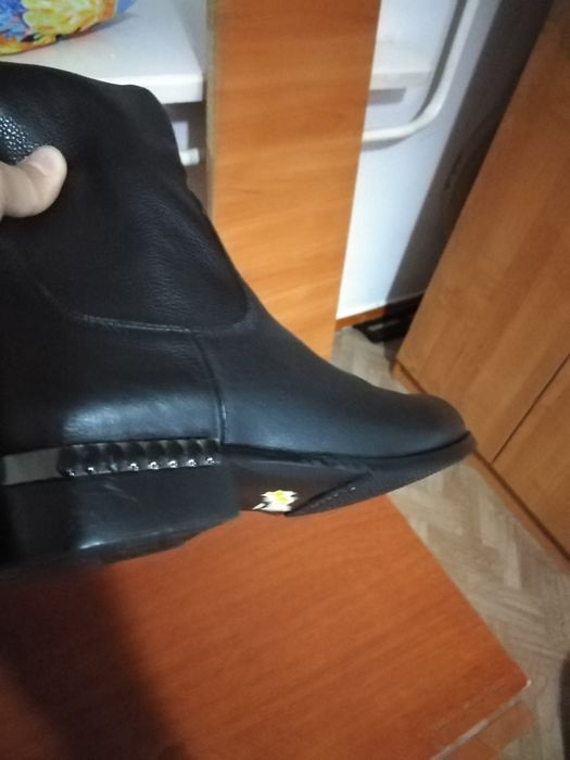 Осени сапоги кожаные