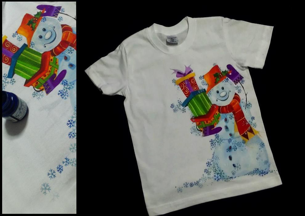 Tricouri pictate manual