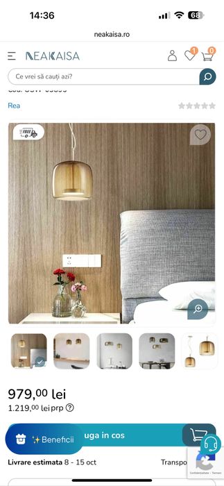 Lustra sufragerie pendul cu abajur de sticla fumurie led