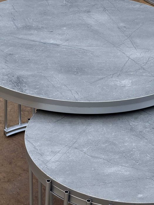 Комплект журнальных столиков (она-бола), круглые кофейные столы