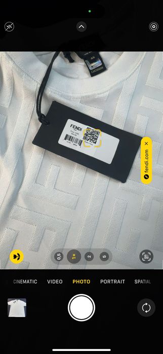 Fendi-Чисто нова автентична мъжка тениска Л