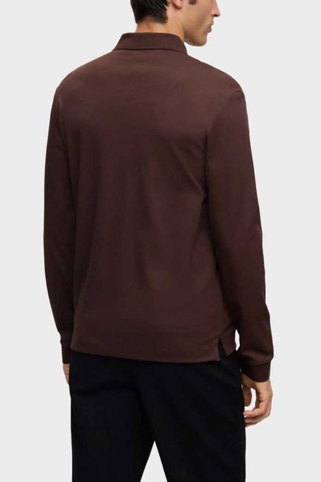 BOSS мужская рубашка-поло с длинными рукавами РАЗМЕР 2XL