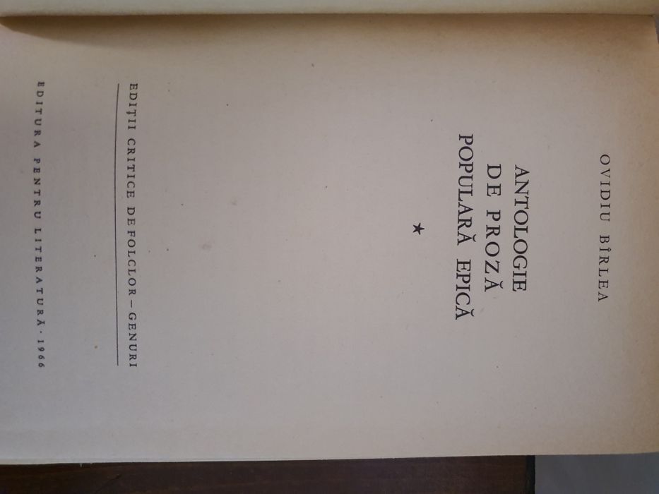 Rocambole 33 vol si Antologie de proza populara epica de Ovidiu Birlea