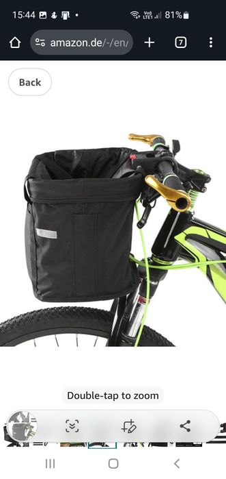 Vand cos compactabil pt bicicleta