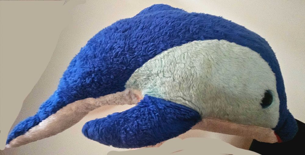 Голям плюшен делфин