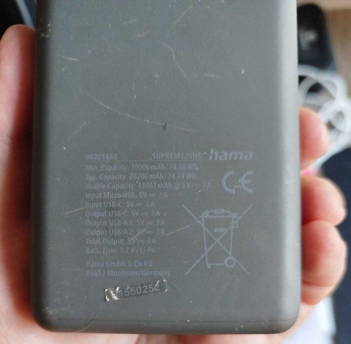 Powerbank hama 20000 mAh